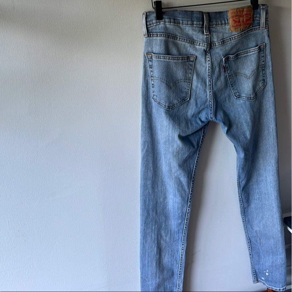Levi's Slim Blue Jeans with Distressed Look